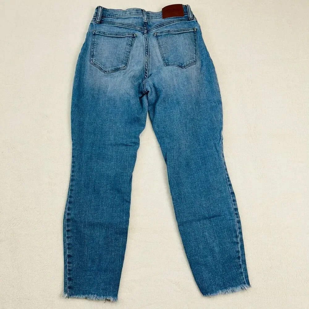 Lucky Brand Straight Ankle Crop Jeans 8/29 Mid Rise Dark Wash Denim - Picture 11 of 16